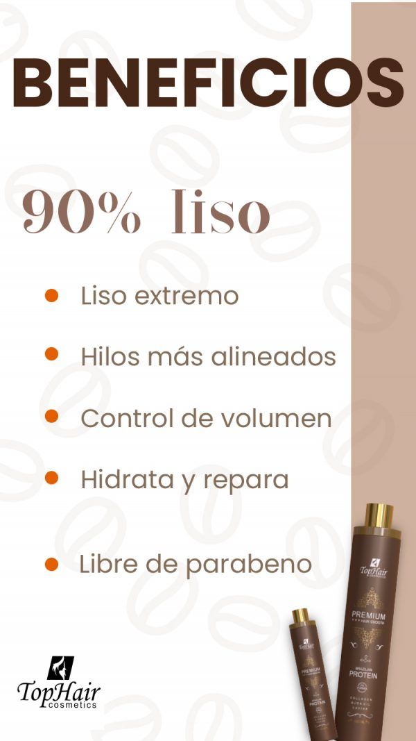 Top Premium, Alisado Organico,sin Formo,Unico Paso * 1000 ml - Imagen 4