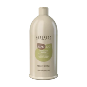 Presentación 950ml del Energizing Shampoo ScalpEgo Alter Ego disponible en Cali.